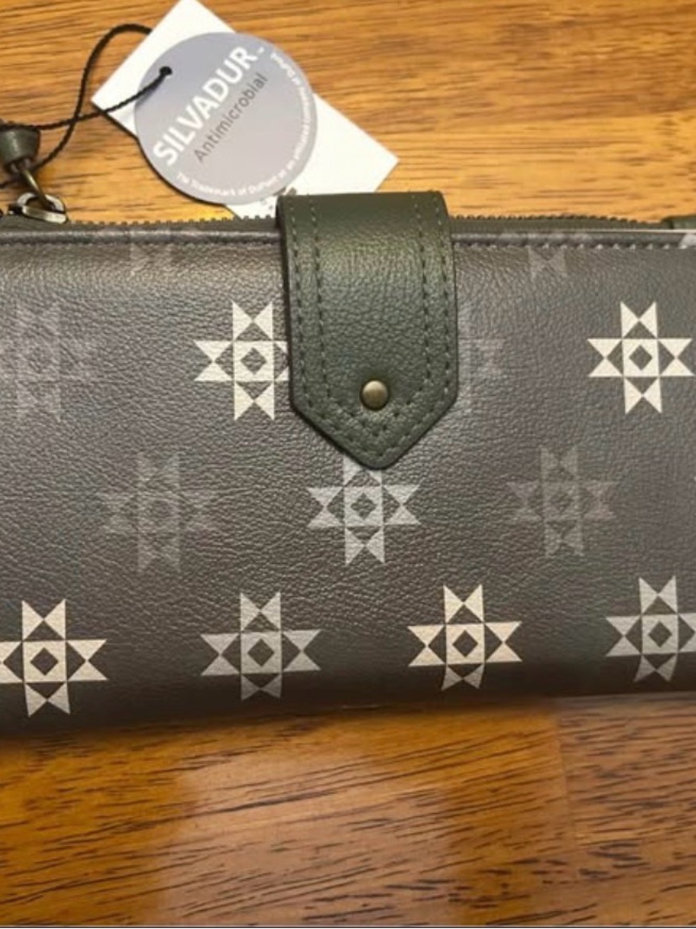 Silvadur Olive Patterned Women's Zip Wallet